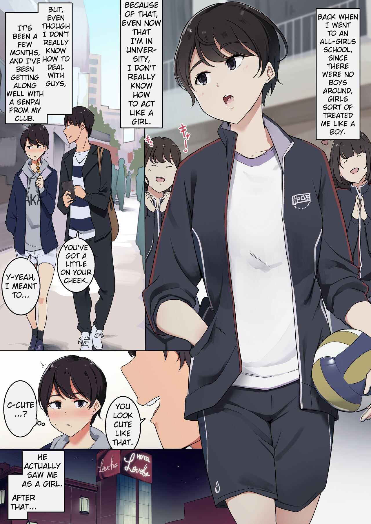 Moto Joshikou no Boyish Joshi ga Shingaku Ato Sugu ni Otoko o Shitteshimau Ohanashi page 2 full