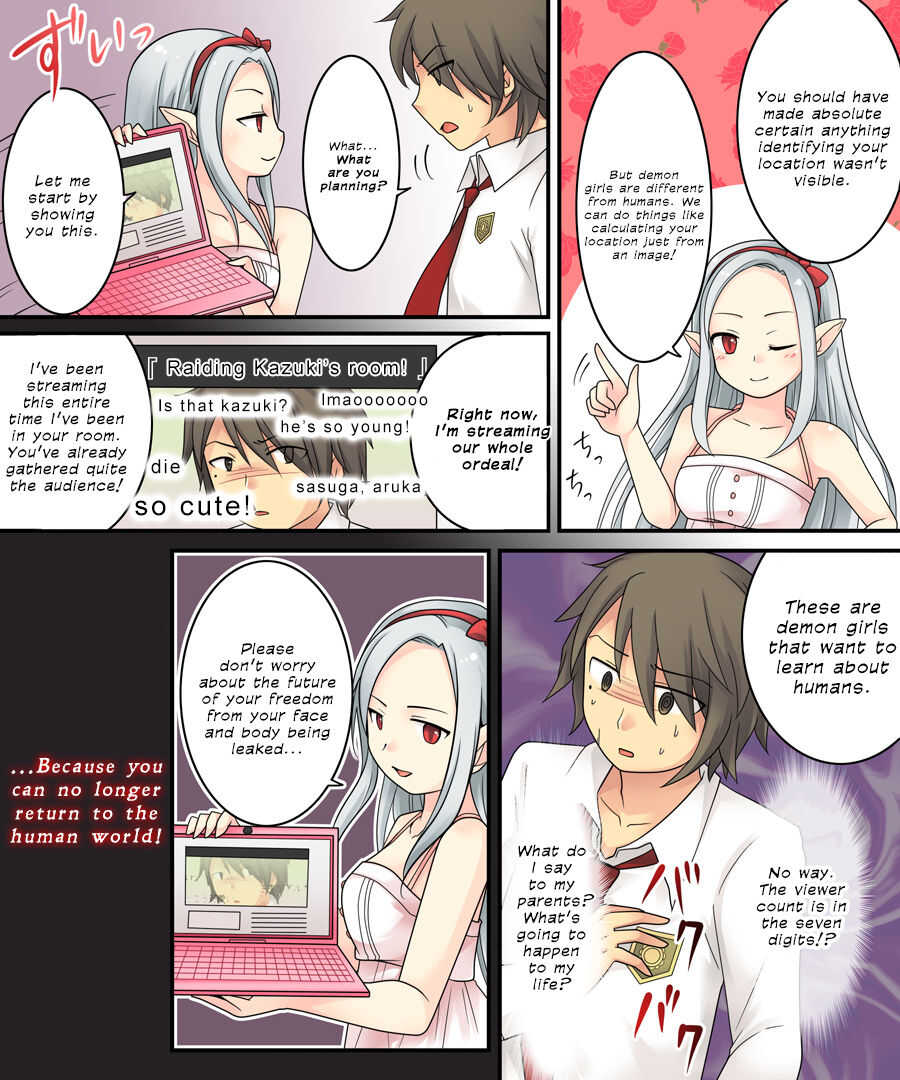 Karui Kimochi de Keijiban o Arashite Itara Kyuuketsuki no Imouto Kenzoku  | The story of becoming the vampire princess' little sister underling because you spammed the imageboards. page 8 full