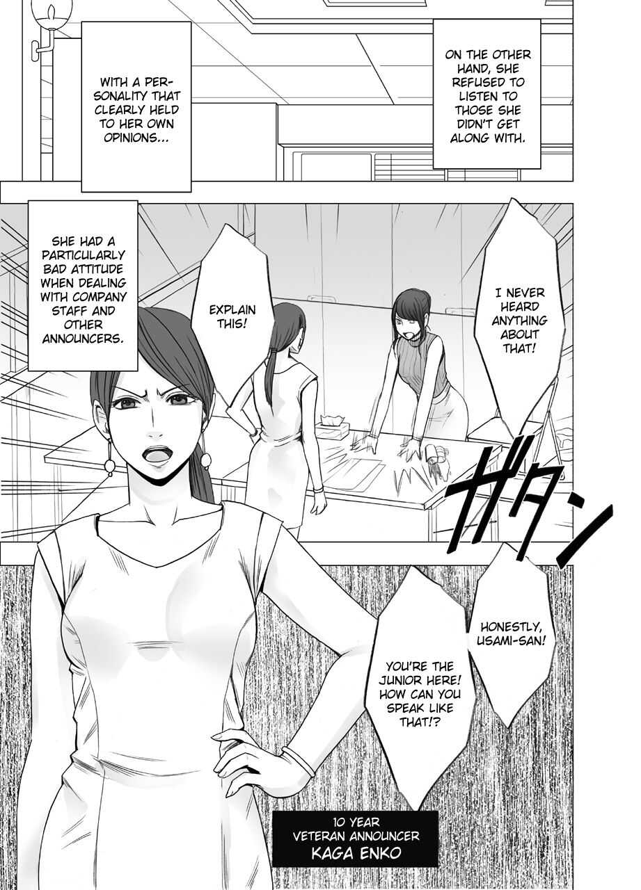 Ki ga Tsuyoi Joshi Announcer ga Kutsujoku ni Taerarenaku Naru made Les Ijime Hen | A Strong-willed Announcer Was Disgraced Until She Couldn't Endure page 4 full