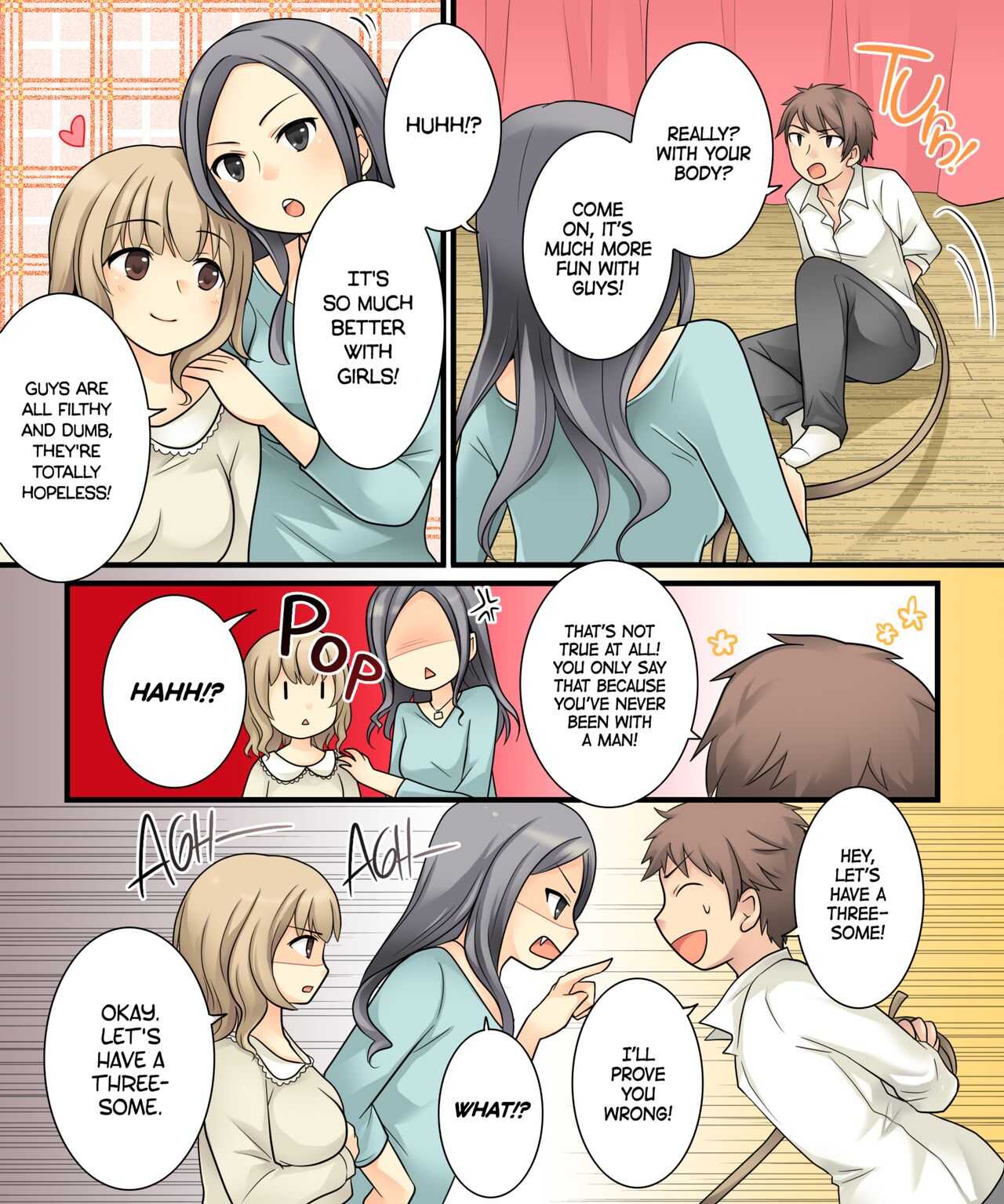 Leskko ni Otoko no Yosa o Oshieyou to Shitara Nyotaika Choukyou Sareta Ore | I Wanted to Have a Lesbian Get a Taste of My Cock, but I Got Turned Into a Girl Instead page 3 full
