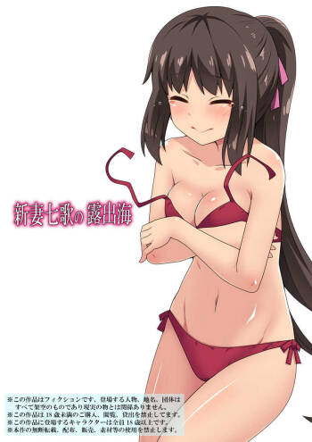 新妻七歌の露出海 cover