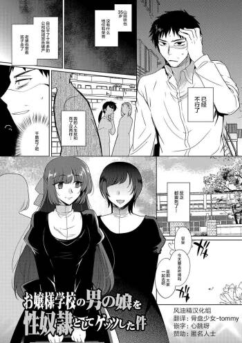 Ojousama Gakkou no Otokonoko o Seidorei toshite Gettsushita Ken cover