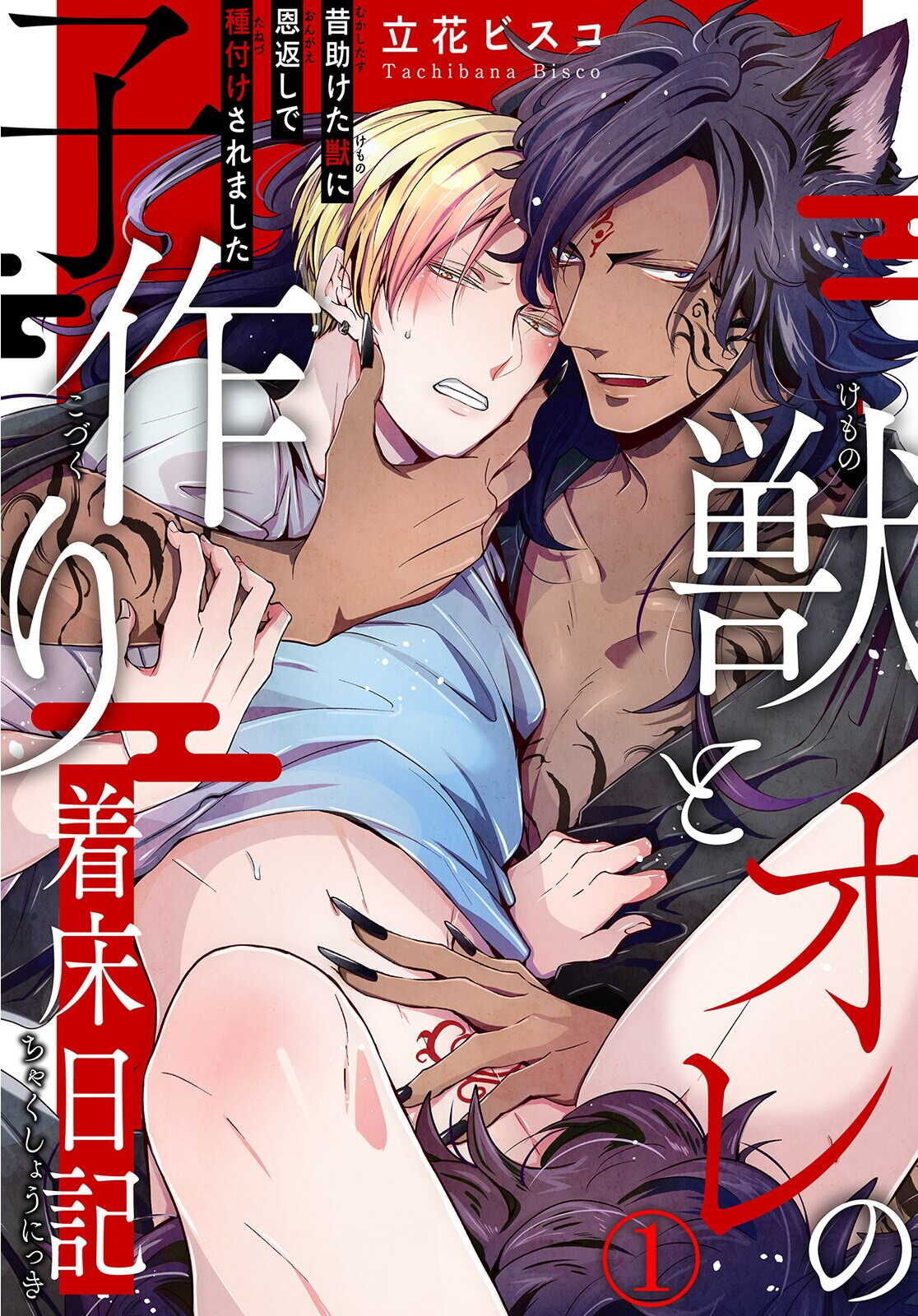 Kemono to Ore no Kozukuri Chakushou Nikki ~Mukashi Tasuketa Kemono ni Ongaeshi de Tanetsuke Saremashita~ | 野兽与我的造人着床日记～ 被以前救助的野兽以报恩为由播种了～ Ch. 1-3 page 1 full