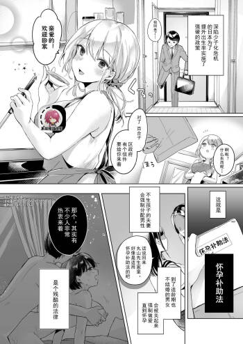 Shōshika Taisaku de Kinjo no Kusogaki ni Netora Reru Tsuma | Wife Cuckolding By a Neighborhood Brat as a Measure Against the Declining Birthrate【不可视汉化】 cover