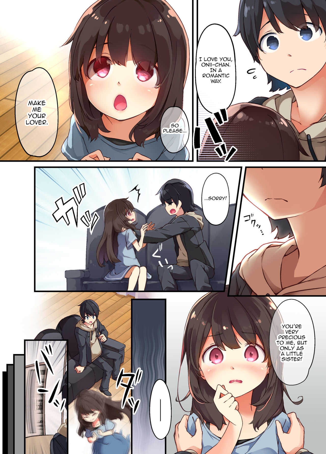 A Yandere Little Sister Wants to Be Impregnated by Her Big Brother, So She Switches Bodies With Him and They Have Baby-Making Sex page 5 full