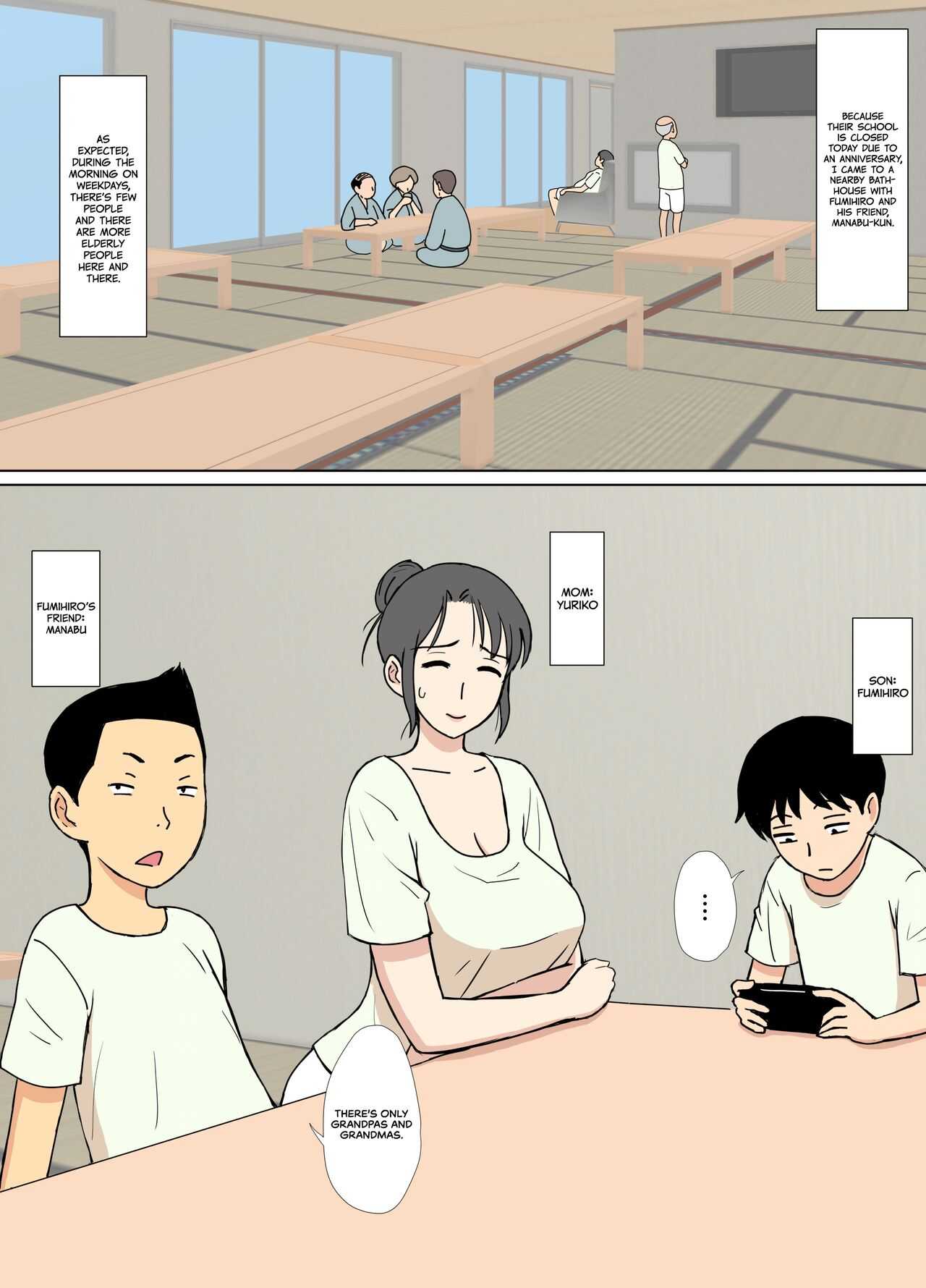 Iinari Tomodachi Mama o Sauna de Chichi Ijiri | Groping My Friend’s Mom’s Tits at the Sauna page 2 full