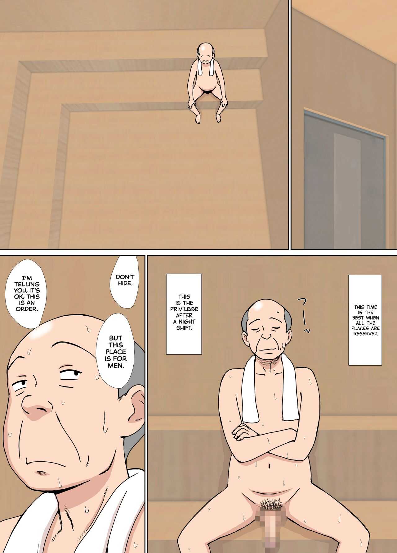 Iinari Tomodachi Mama o Sauna de Chichi Ijiri | Groping My Friend’s Mom’s Tits at the Sauna page 4 full