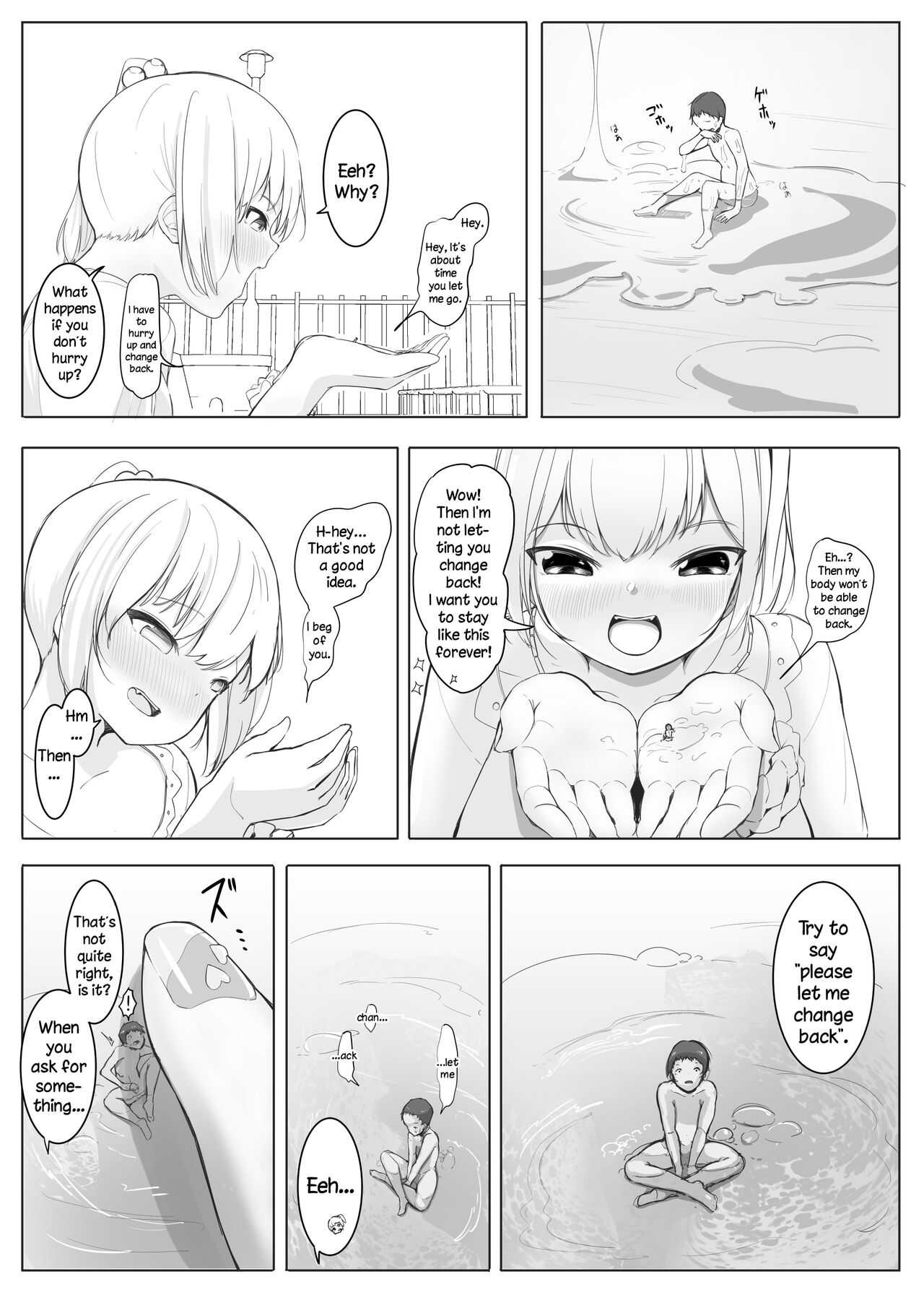 Chiisaku Natte Onna no Ko ni Wakaraserareru page 2 full