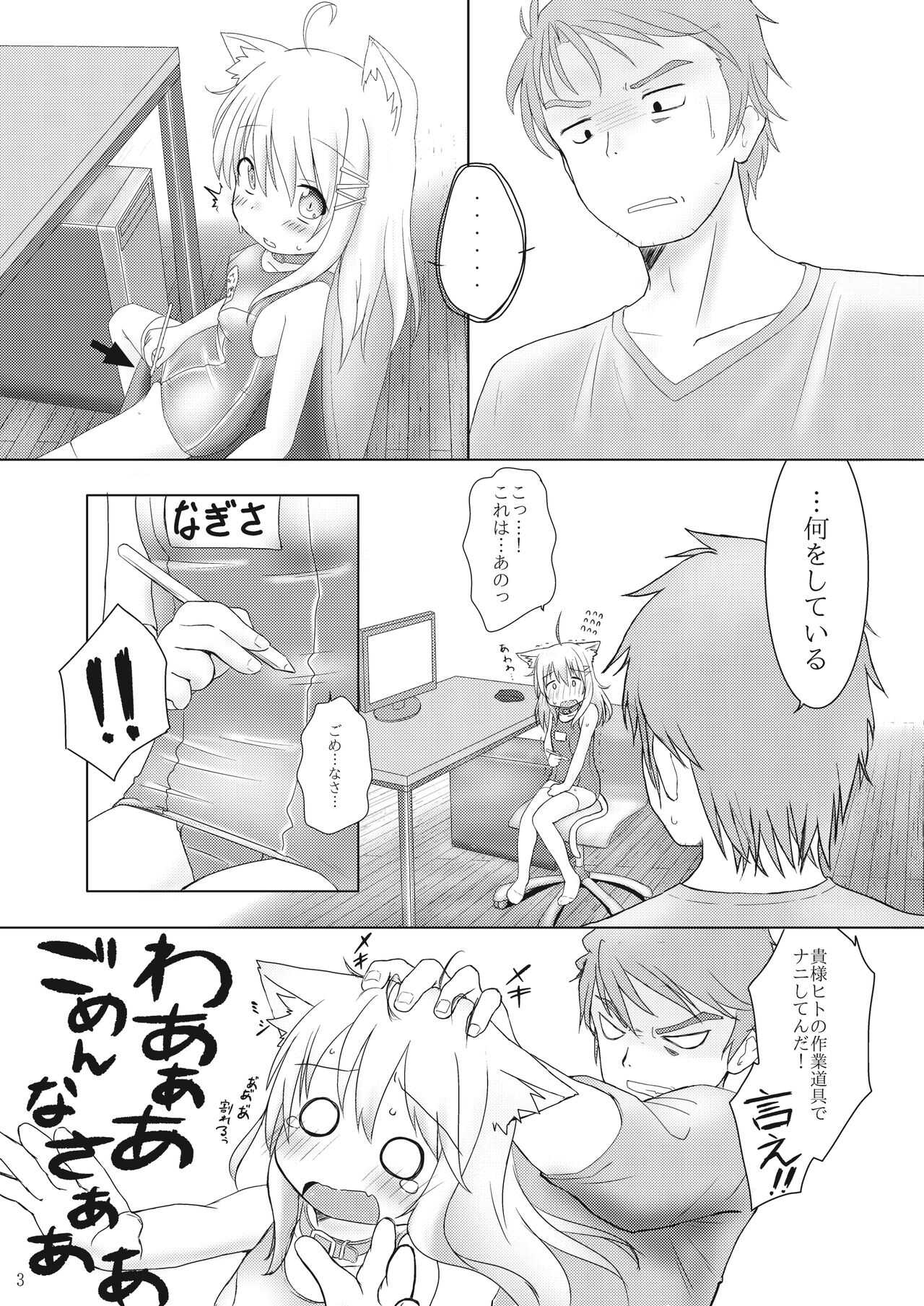 Hatsujou shita Kemomimi Musume ni Oshioki suru Hon page 3 full