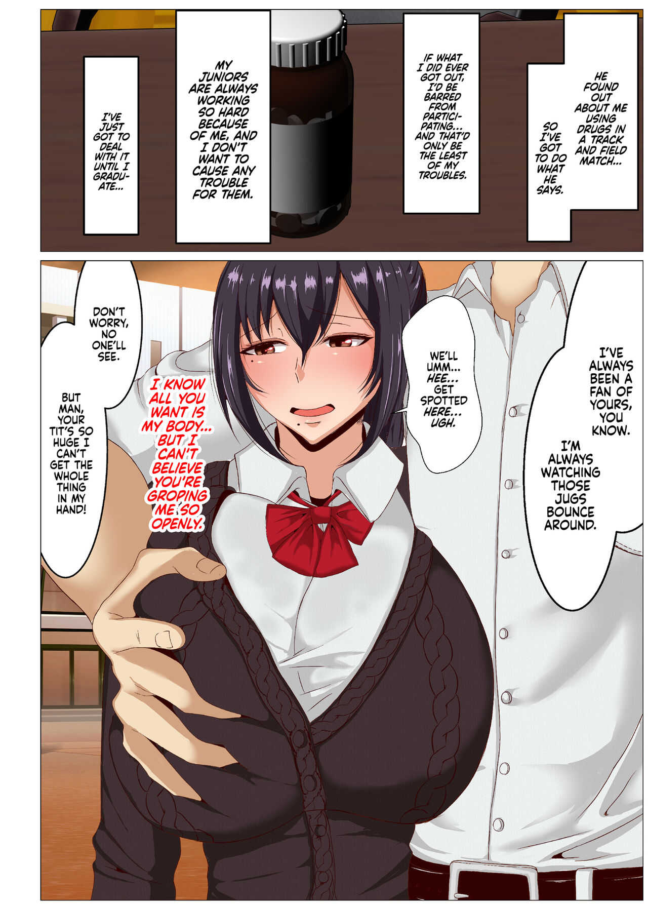 Rikujoubu no Otonashii Senpai no Yowami o Nigitta | The Track and Field Ace's Dark Secret page 6 full
