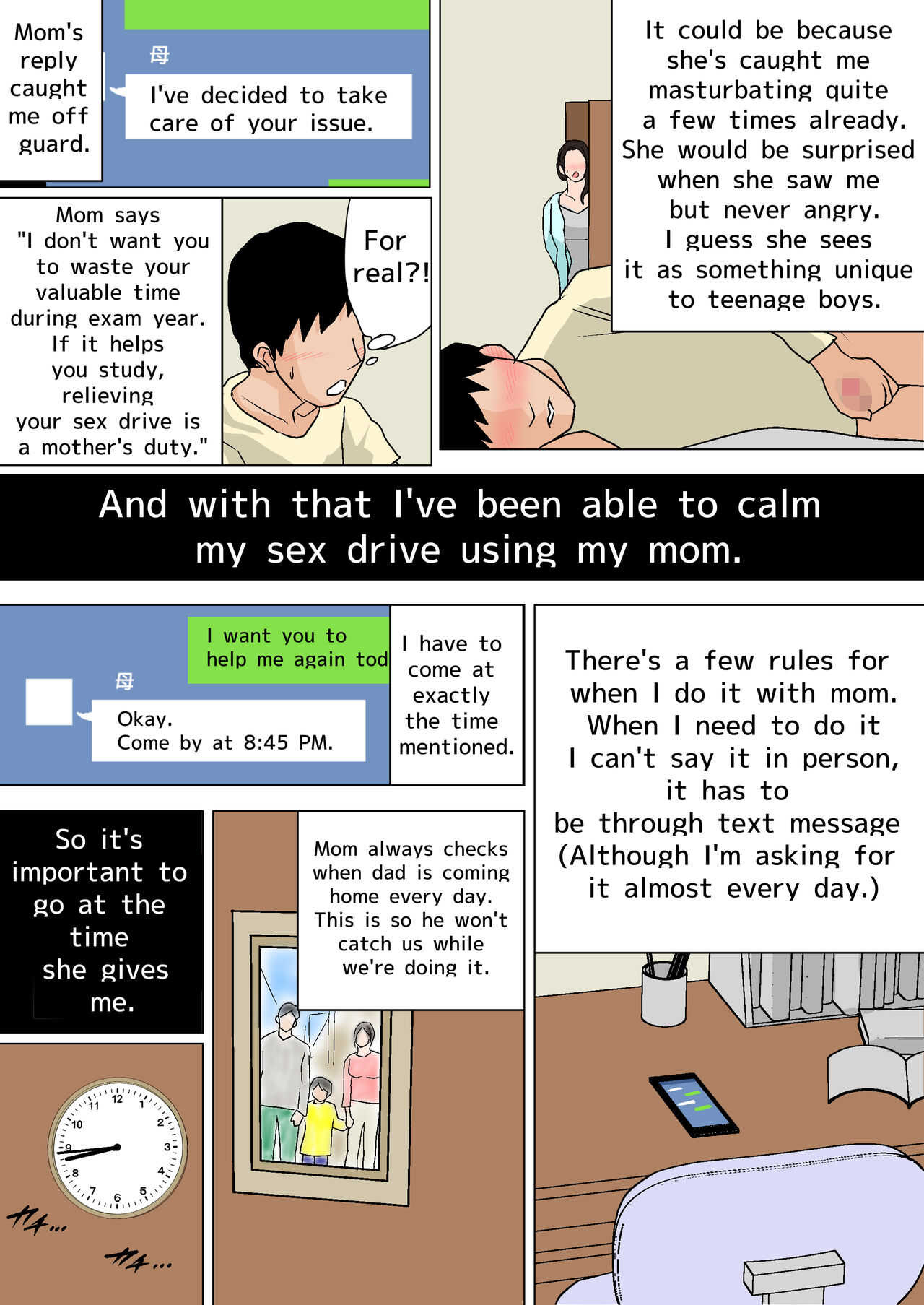 Mainichi Okaa-san de Seiyoku Shori! ~Haha no Jimuteki Sex wa Nakadashi Houdai | Relieving My Sex Drive with Mom Every Day! page 6 full