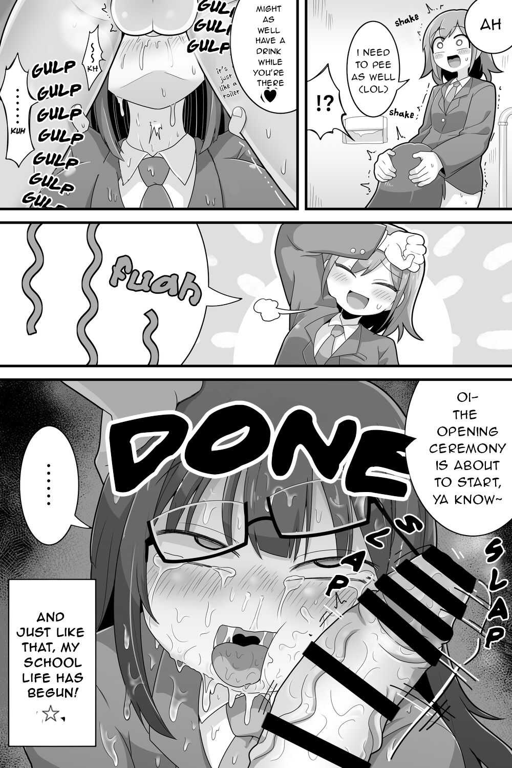 Futanari Dekachin School Life page 8 full