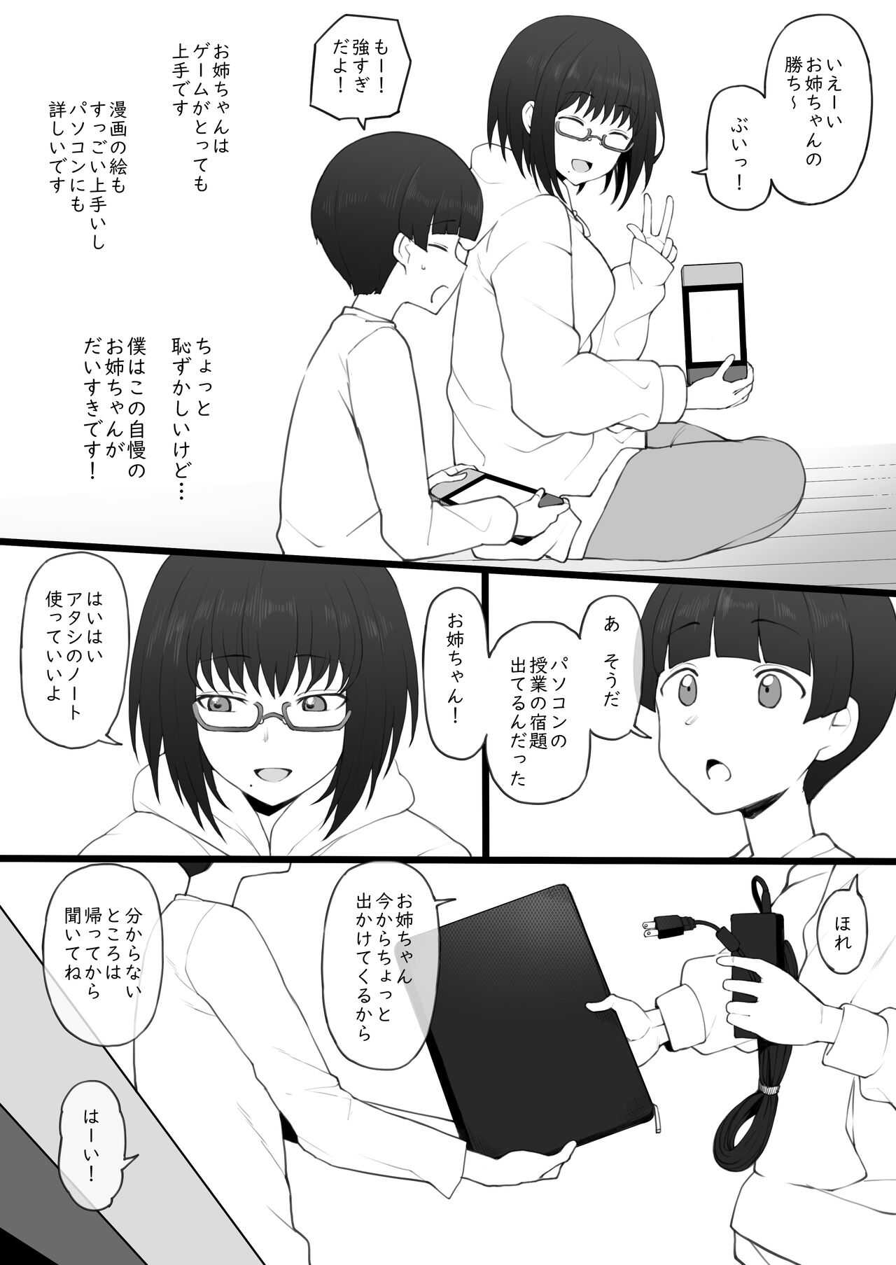 大好きなお姉ちゃんに借りたパソコンの中に… page 3 full