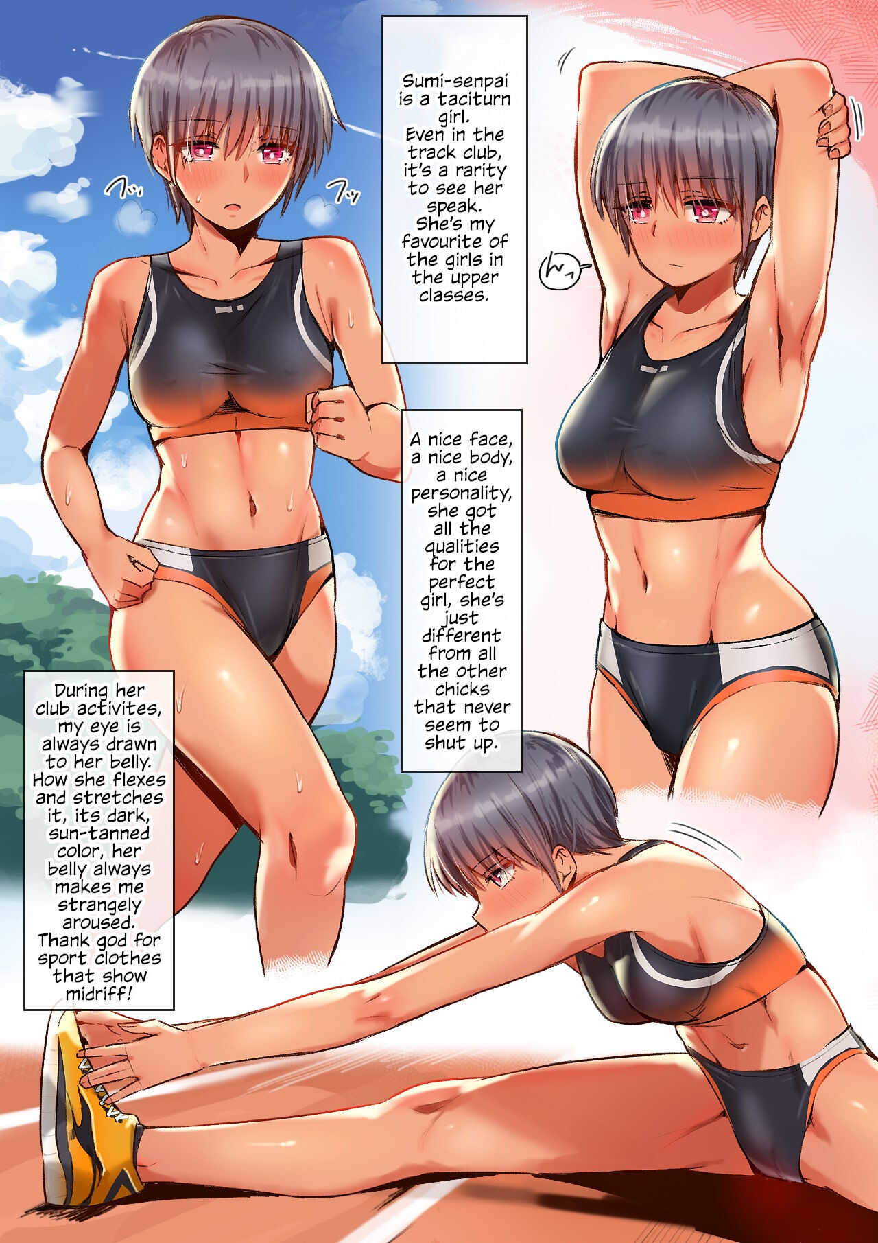 Sumi Senpai wa Pakorarete mo Hyoujou o Kaenai | Sumi-Senpai's Expression Doesn't Change Even As She's Getting Pounded page 4 full