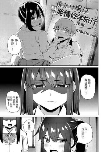 僕だけ男!? ドキドキ発情修学旅行 -後編-   中文翻譯 cover