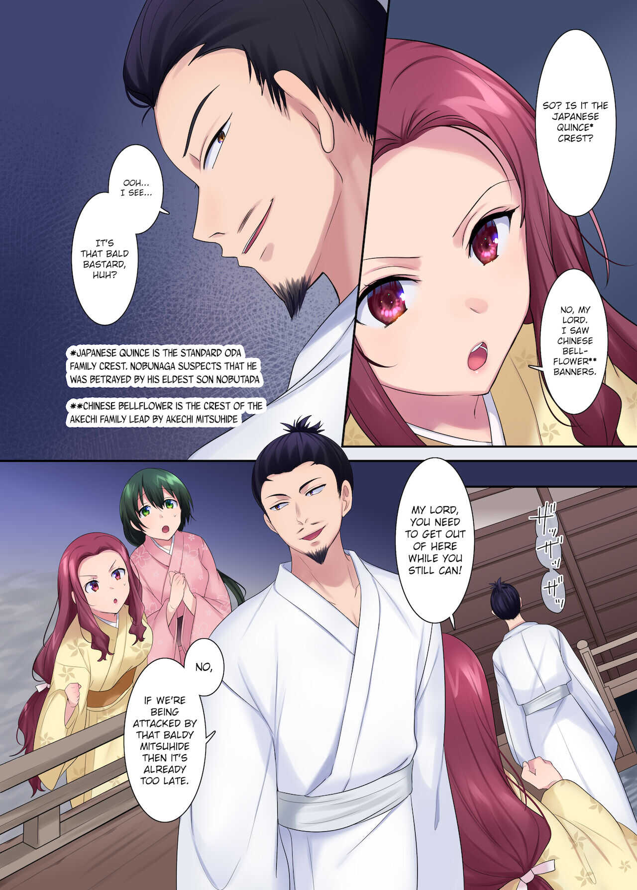 Honnoji no Seihen ~Onna ni Sareta Nobunaga~ | Honnoji Transformation ~Nobunaga was Turned into a Girl~ page 8 full