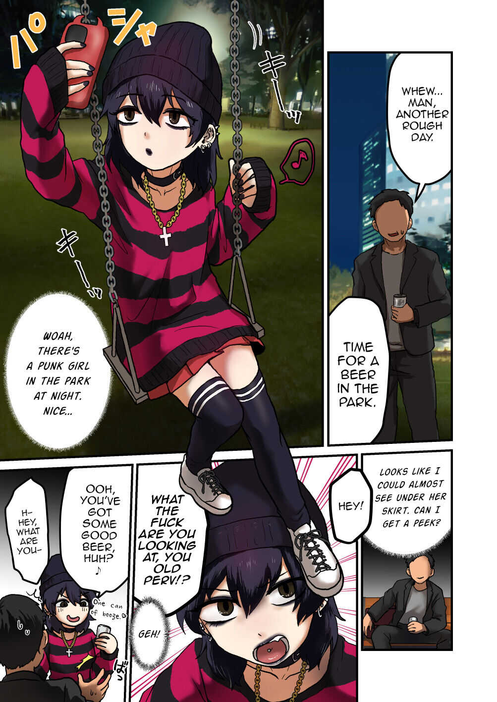 Punk Joshi to Yoru no Kouen de xx page 2 full