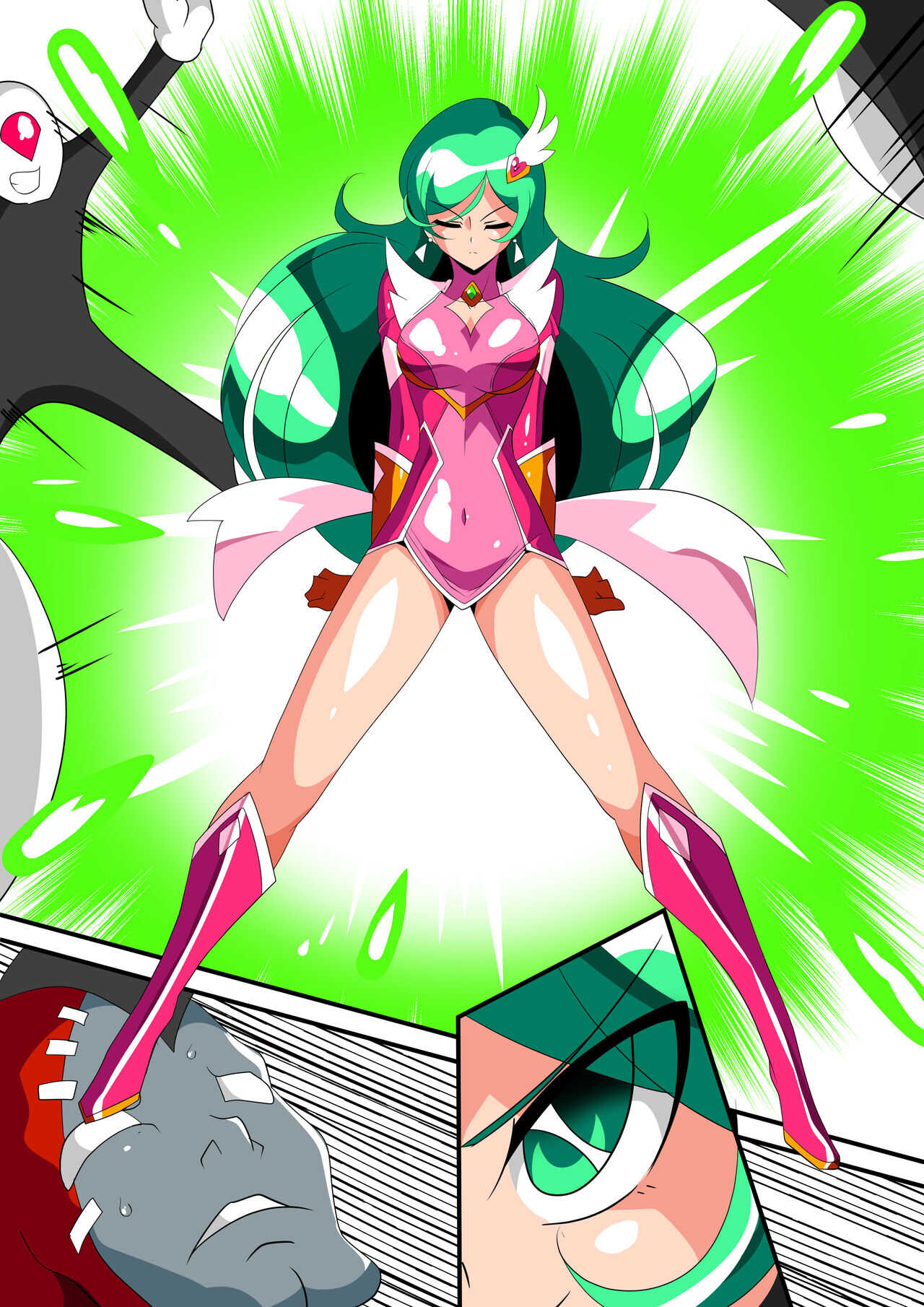 Psycho Lady Meteor VS Dr. Franken Part. A page 8 full