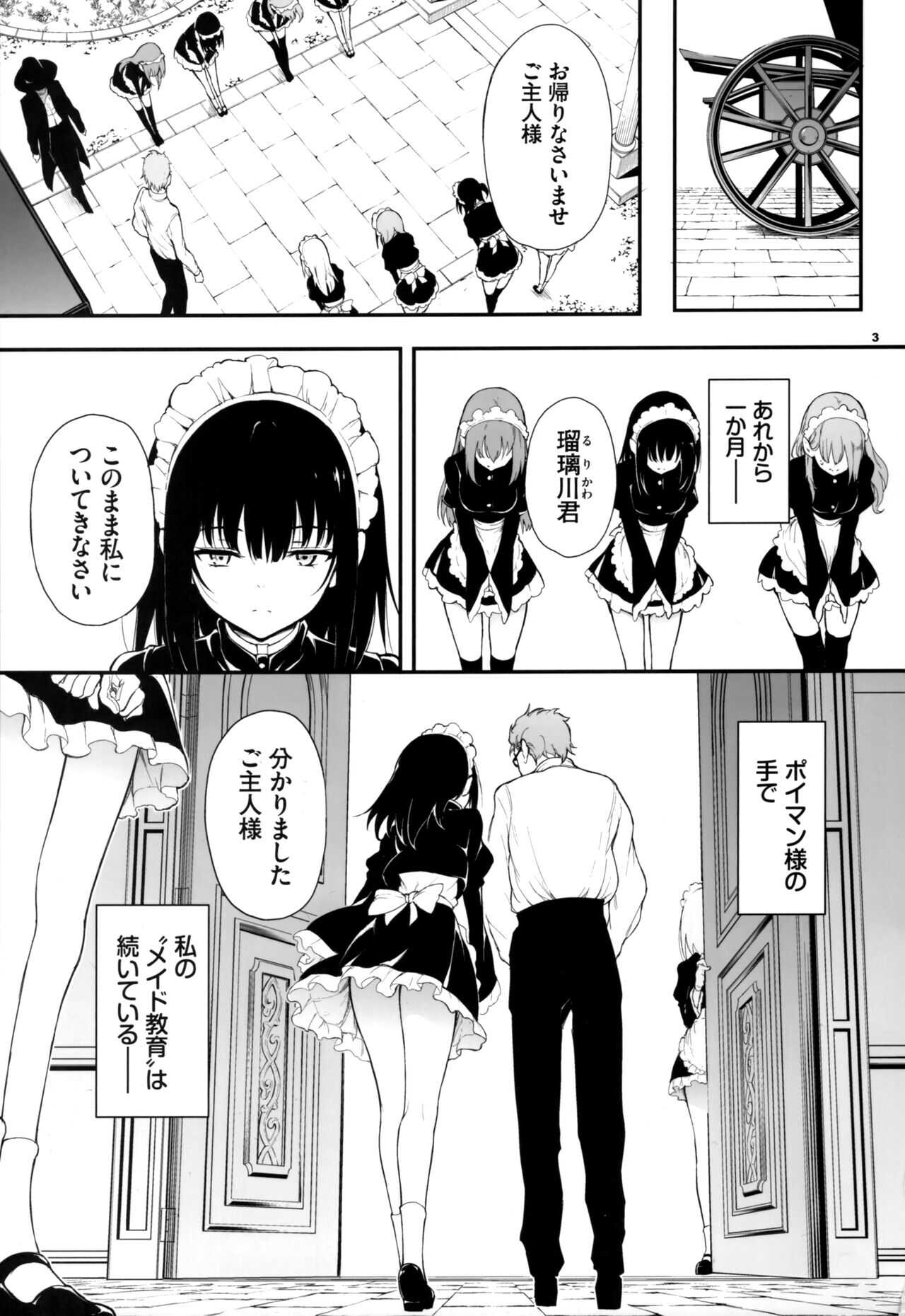 Maid Kyouiku. 2  -Botsuraku Kizoku Rurikawa Tsubaki- page 3 full
