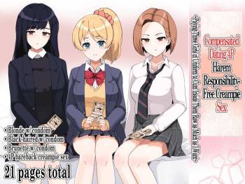 Enkou 4P Harem Musekinin Nakadashi H  ~Enjoukousai de Seifuku Shoujo 3-Nin ni Nama de Nakadashi Shimakuru~ cover