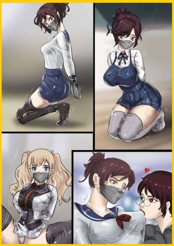 被真空全包的水手服少女 Sailor suit girl covered by vacuum cover