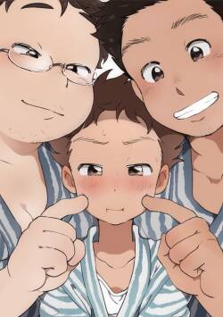 [Tare Mayuzou] Kazoku to Kita Ryokan de Gay Couple to Deau Shota