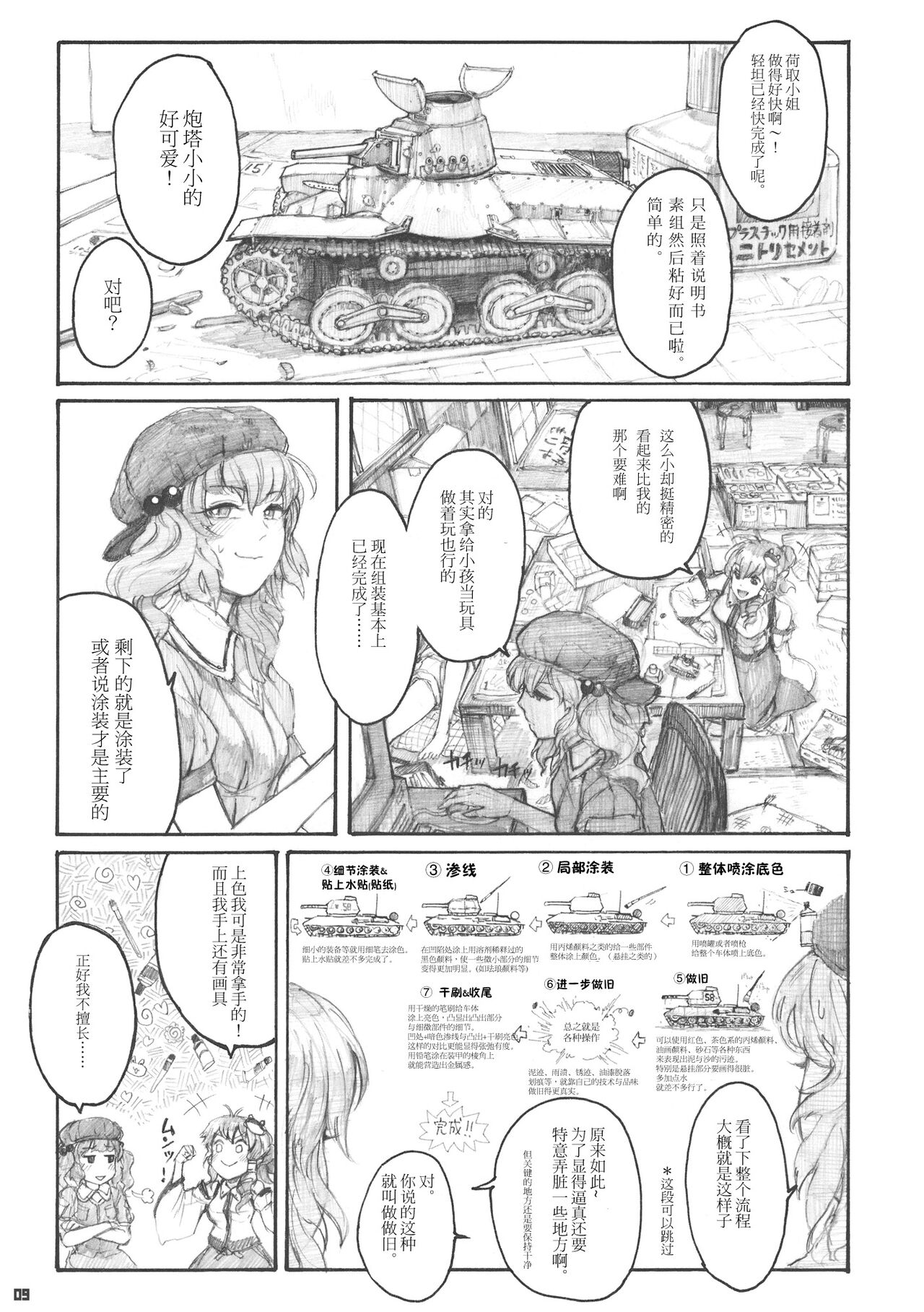 99-Shiki Sensha Mokei ～how to build type 99 tank plastic models.～ page 9 full