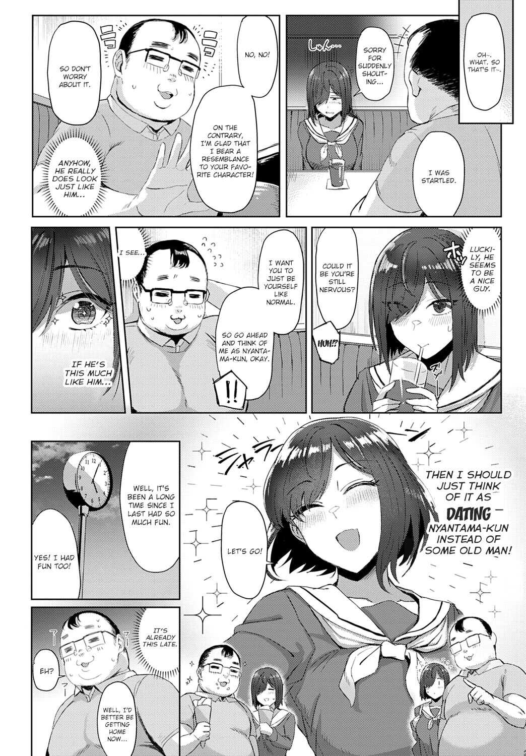 Hitomi-chan Oshi Hiku Tame ni papa katsu suru tte yo | Yo, Hitomi-chan Says She's Doing Sugar Dating to Roll Her Favorite Character page 4 full