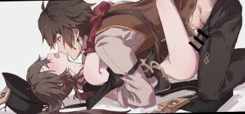 Zhongli x Hu Tao love story hentai doujinshi Ch. 7-8 cover