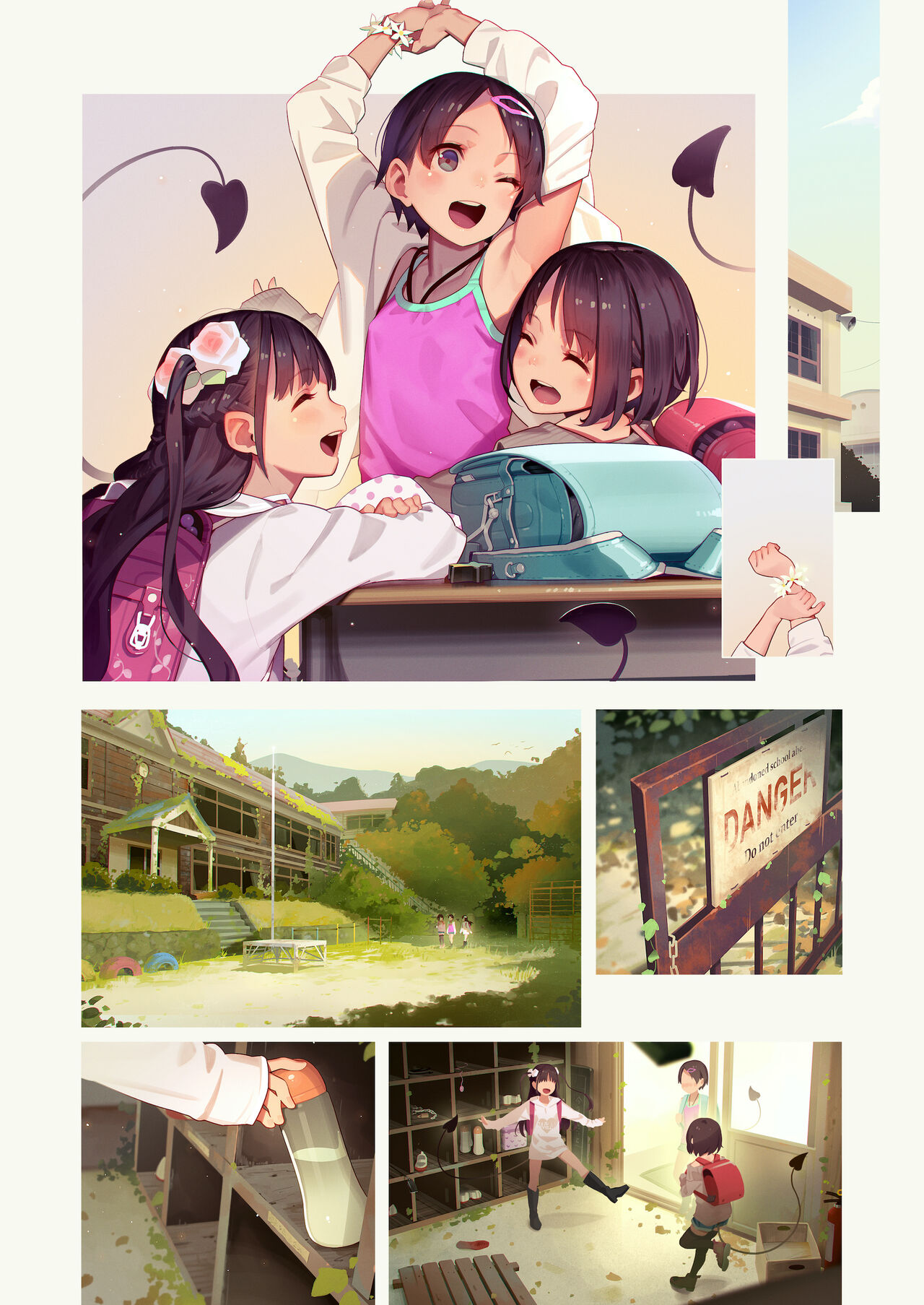 Tiny Evil 5 Part 2 - 淫魔少女３人におちんちん遊ばれる本 page 2 full