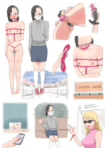 Sissy chastity belt in public bondage cover