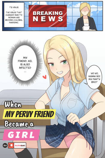 When My Pervy Friend Became a Girl cover