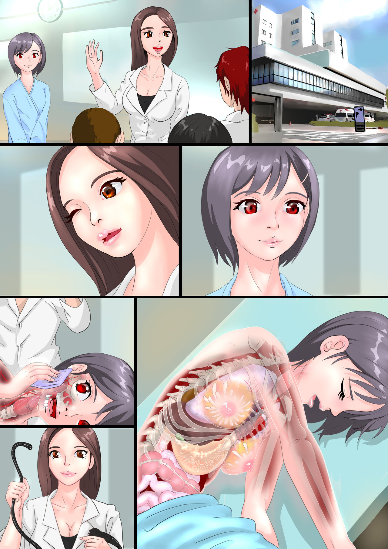 Kasumi to Sensei no I Camera Kenshuu / Kasumi Yakiniku e Iku【Zetsubou-teki ni Toumei na Shoujo Kannagi Kasumi】 page 2 full