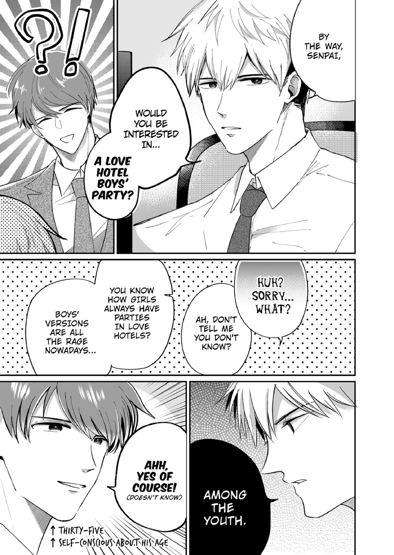Office Worker's Love Hotel Guys' Night page 2 full