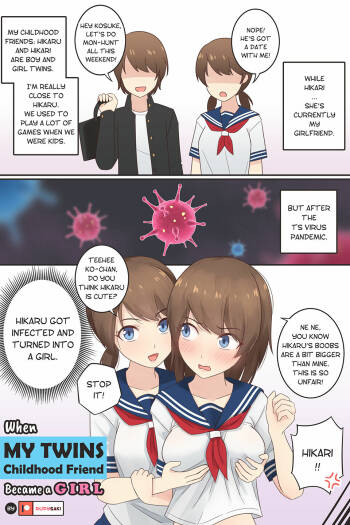 When My Twins Childhood Friend Became a Girl cover