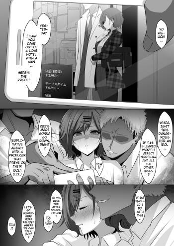 P to LoveHo kara Detekuru Tokoro o Doukyuusei ni Kakushidori sare Odosareru Madoka | Madoka is threatened by being secretly filmed by a classmate when she comes out of love hotel with the Producer cover