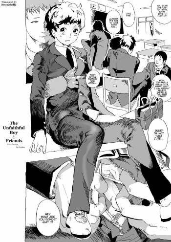 Uwaki Shounen to Tomodachi no Ero Manga | The Unfaithful Boy and Friends Erotic Manga cover