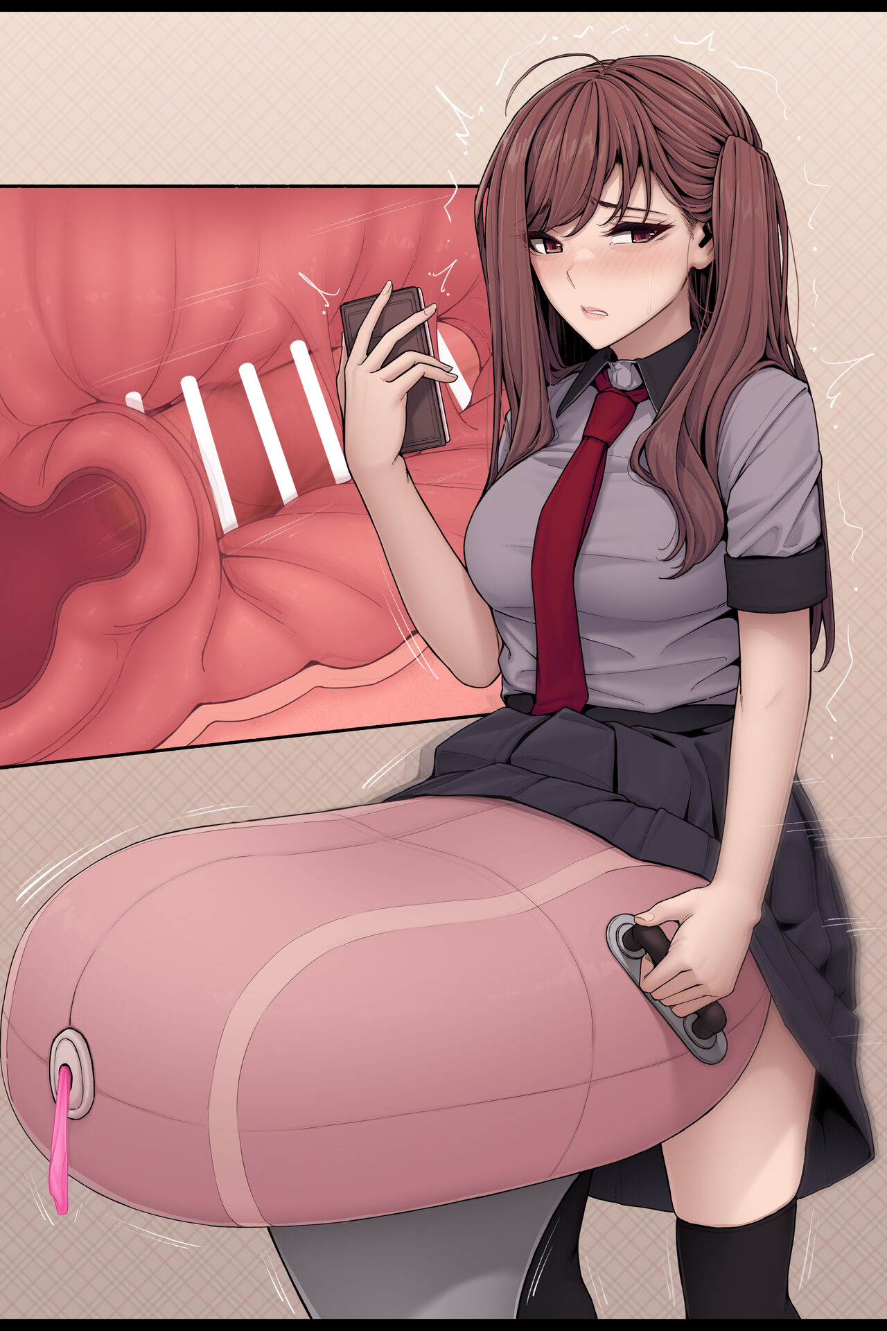 Gihindai de sagyō-teki ni sei shori shi teru  futanari-chan | A futanari staying cool as she relieves her sexual urges page 10 full