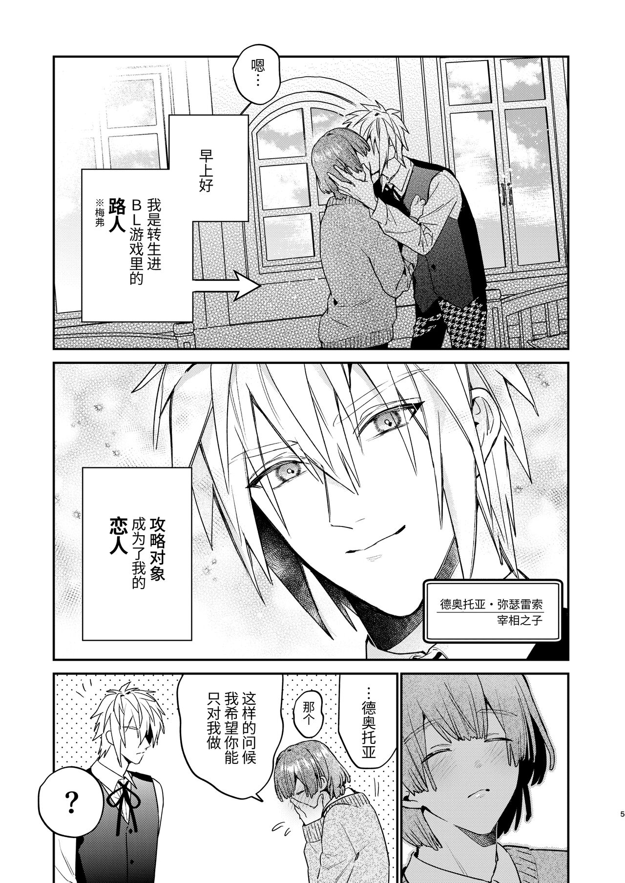 Tensei mobu wa BL gē no sekai de hame rare kōryaku sa remashita! ?2 page 5 full