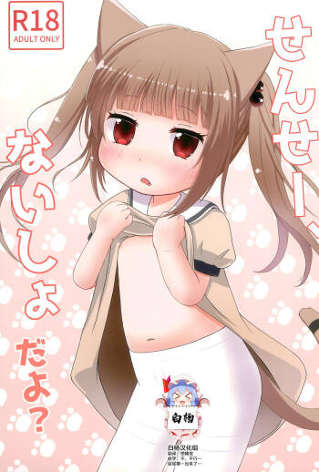 Sensei, Naisho da yo? cover