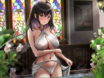 何も知らない黒髪聖女が悪徳司教におマンコを汚される話 cover