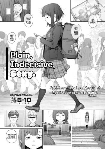 Jimi de, Shoukyokuteki de, Eroi. | Plain, Indecisive, Sexy. cover