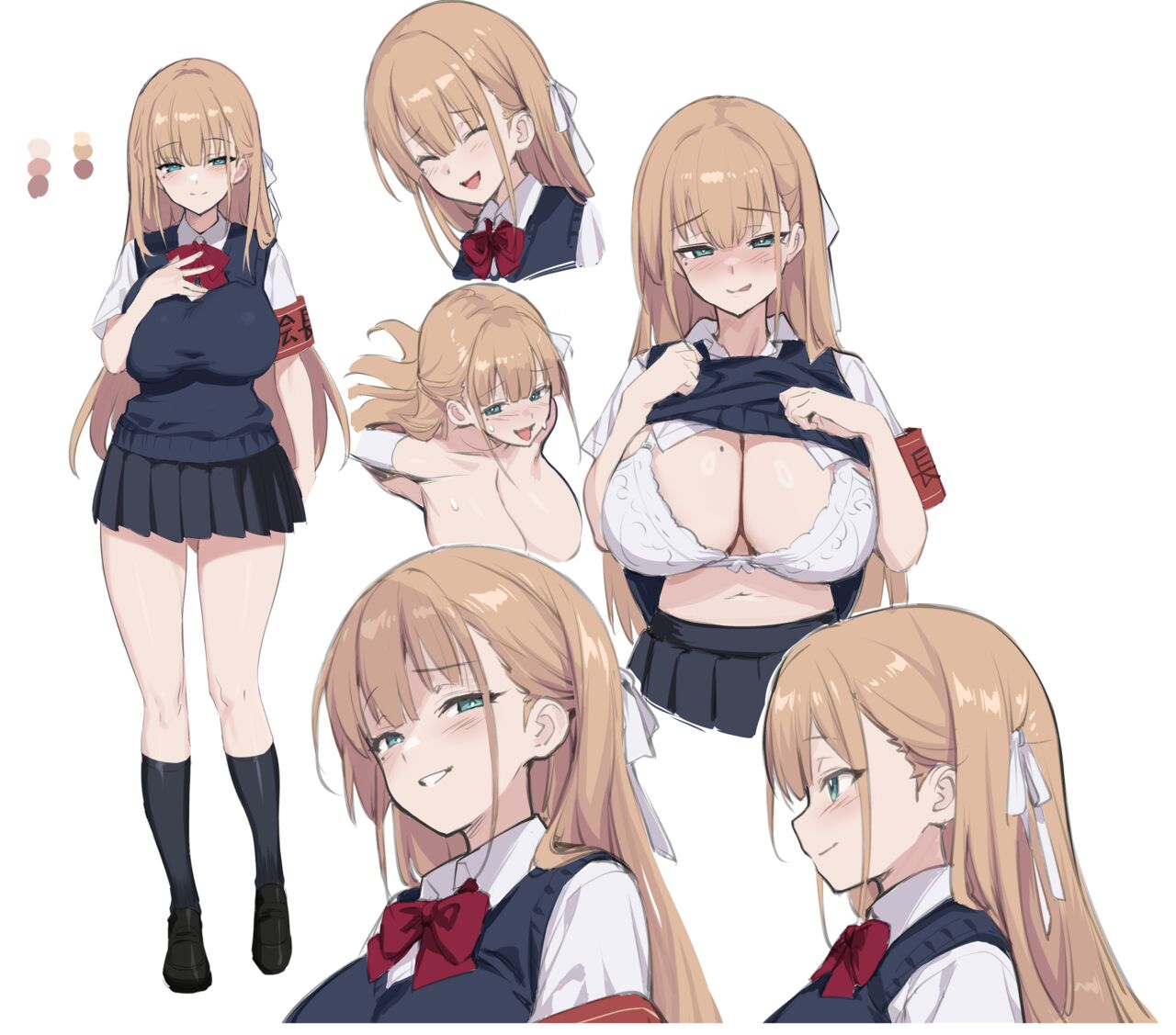 聽說新任風紀委員長胸部很大這回事 + 學生會長 page 6 full