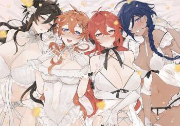 Sora-kun ga Ashinaga Oneechan-tachi to Ichaicha Suru Hon | Aether flirts with the long legged ladies cover