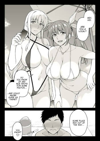 Ecchi na Onee-san-tachi ni Beach de Gyakunansareta Ken cover