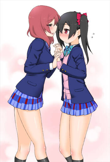 Maki-chan ga Hajimete Nico-chan to Ecchi suru Hon cover
