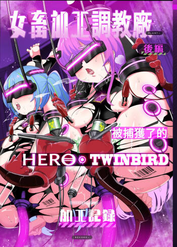 Jo Chiku Kako Plant Torawareta Hero Twin-Bird Kako Kiroku Koupen | 女畜加工调教廠 被捕獲了的HERO・TWINBIRD加工記錄 後篇 cover