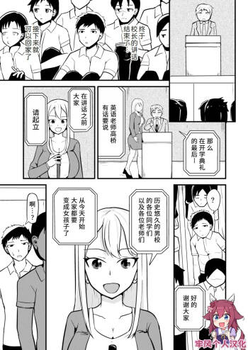 学校まるごと女の子にする話・上 cover