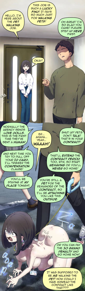 Pet walking part-time job cover