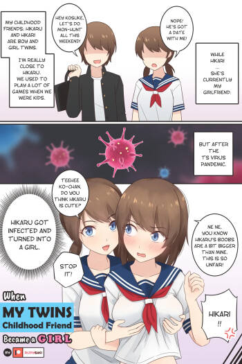 When My Twins Childhood Friend Became a Girl cover